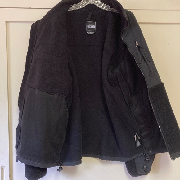THE NORTH FACE Fleece Jacket Mens L Denali Polartec Fleece Full Zip Black - Picture 9 of 13